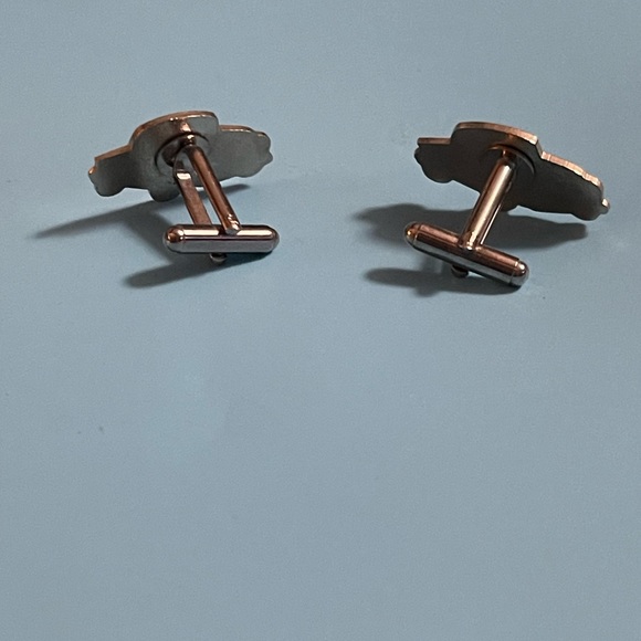 1956 Ford Black Pick-Up Truck Silver Tone Cuff Links - Picture 2 of 2